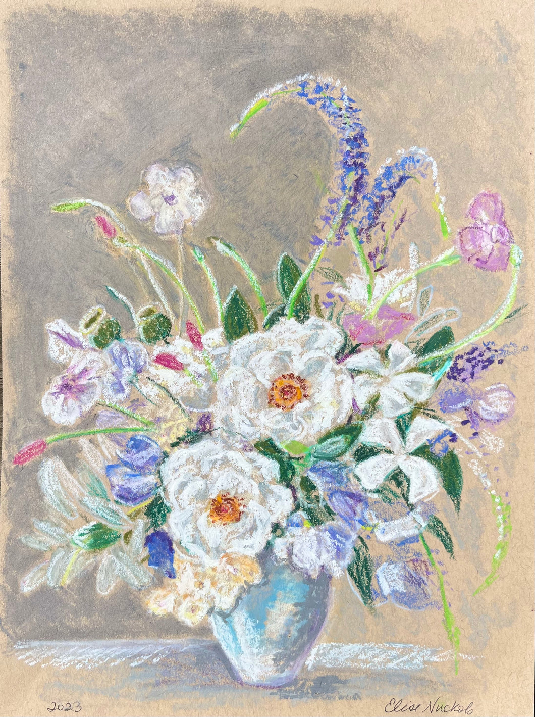 Roses, Veronica, Sage, and Sweet Peas