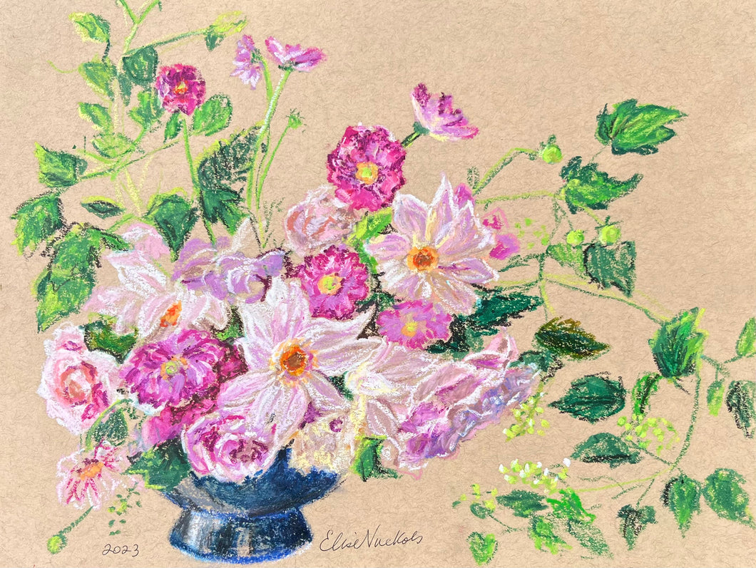Dahlias and Roses
