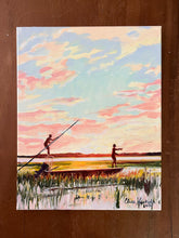 Fishing in the Marsh Grass