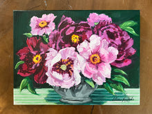 Peonies in a Silver Bowl