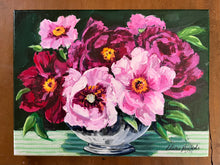 Peonies in a Silver Bowl