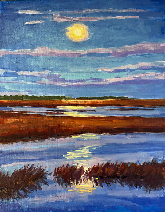 Moon on the Marsh