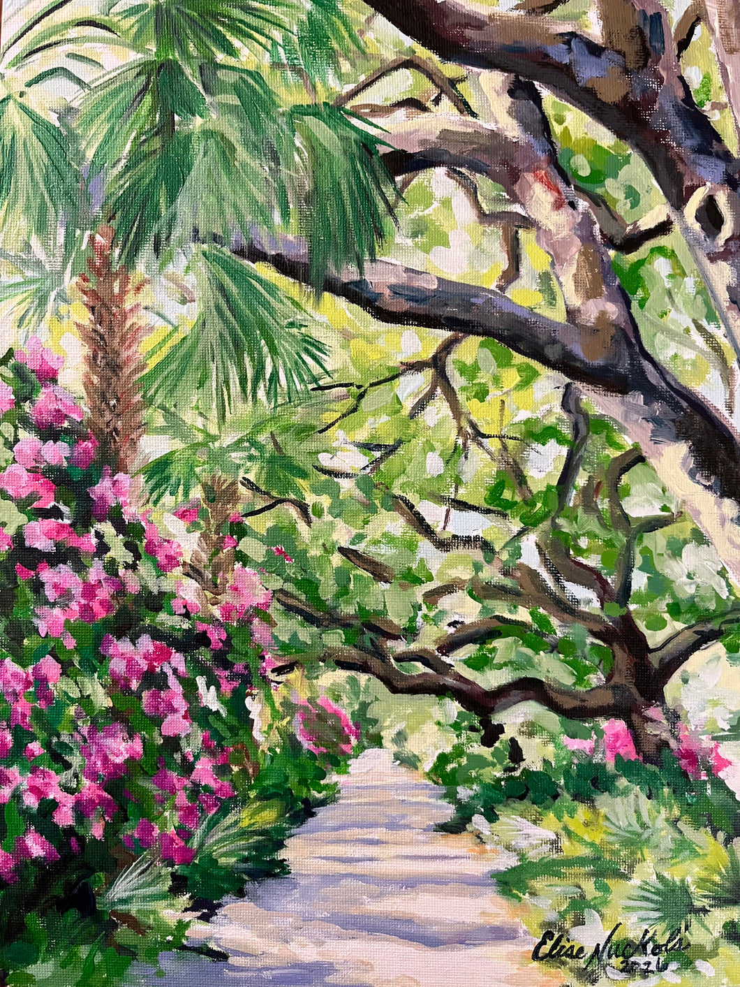 Peggy Martin Roses by Colonial Lake