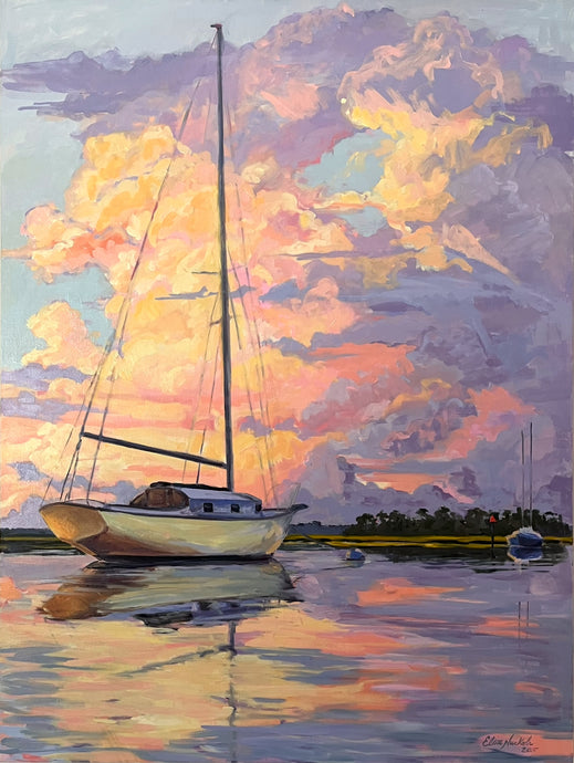 The Moorings at Sunset