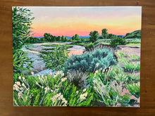 Sunset on the River in Jackson Hole