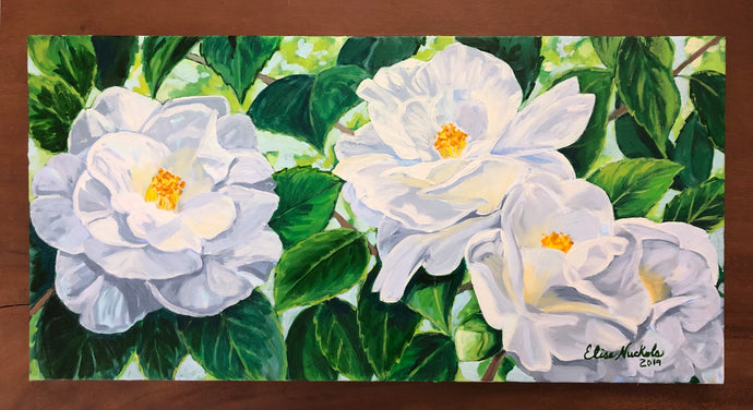 Four White Camellias