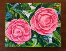 Twin Pink Camellias