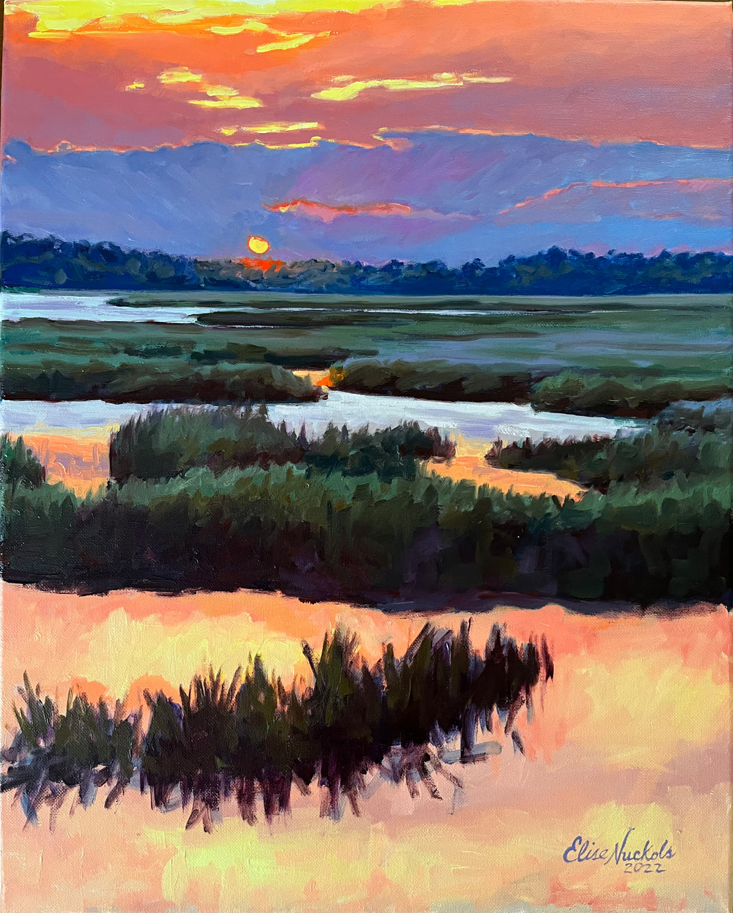 Saltwater Marsh Sunset
